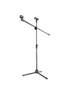 Atril de micrófono F-Zone NB-107 con brazo extensible y base sólida.