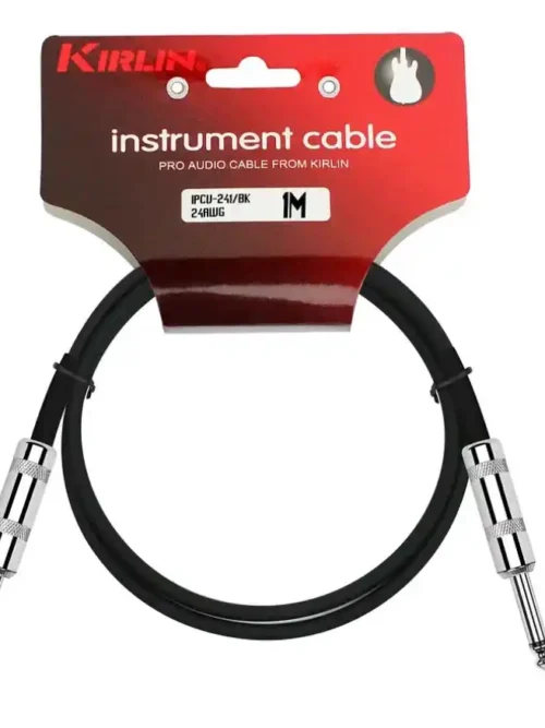 Cable de instrumento Kirlin 1 metro Plug ¼ con blindaje del 80%