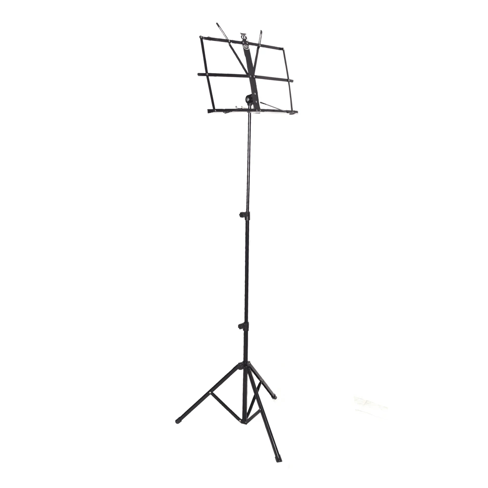 Atril RMX 1108B/CR de acero cromado con altura ajustable y diseño plegable