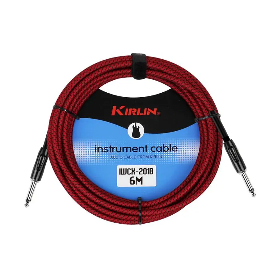 Cable Instrumento Kirlin Rojo 6M de alta calidad