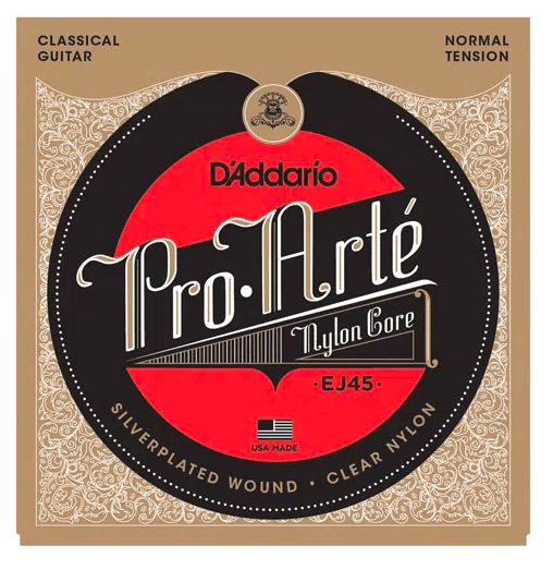 Cuerdas D’Addario EJ45 Pro-Arte de nylon tensión normal
