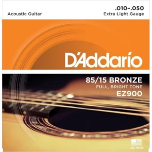 Cuerdas D’Addario EZ900 85/15 Bronze para guitarra folk acústica