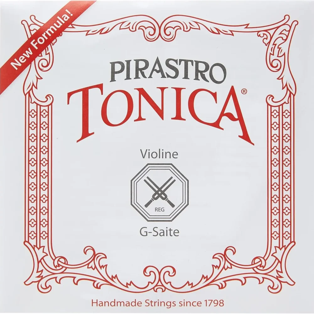 Cuerdas Pirastro Tonica 4/4 con núcleo de nailon, sonido vivo y redondo, respuesta rápida y gran durabilidad