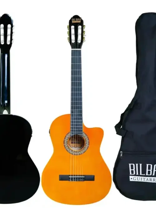 Guitarra Clásica Bilbao BIL-700CE-NT de 39 pulgadas, electroacústica con cuerdas de nailon, disponible en EntreMúsicos, Santiago