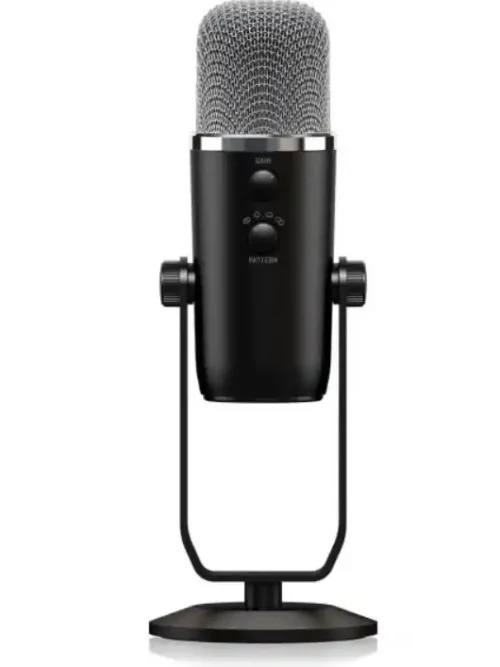Micrófono de estudio Bigfoot Behringer USB con captación multipatrón.