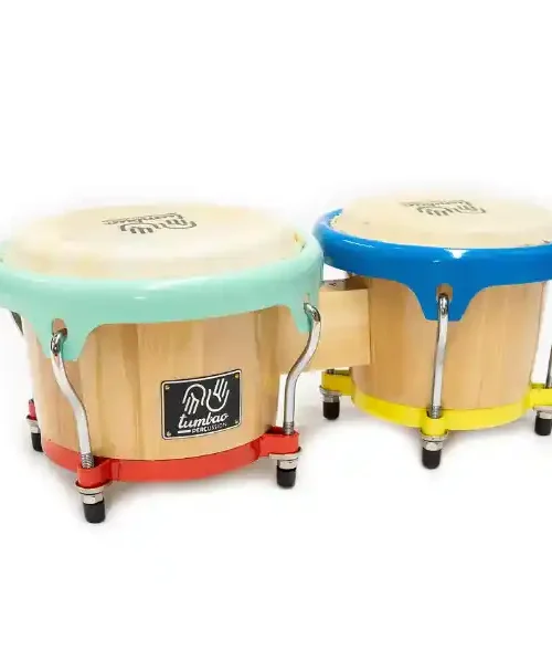 Bongo Tumbao 6.5+7.5 pulgadas con bolso simple, disponible en EntreMúsicos, tienda de instrumentos en Santiago Centro.