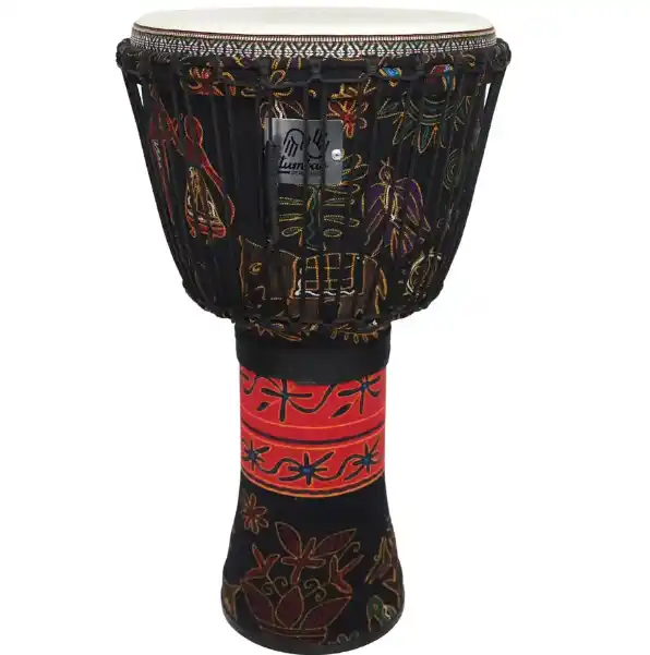Djembe de 12 pulgadas en ABS con cuerdas ajustables para sonido personalizado
