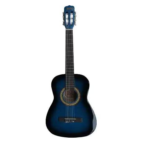 Guitarra Clásica Bilbao BIL-12-BB de 34 pulgadas en color azul, ideal para niños de 6 a 8 años, disponible en EntreMúsicos, Santiago.