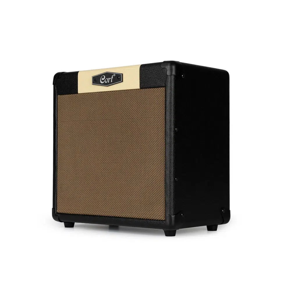Amplificador para guitarra CORT CM15R-BK 15W con reverb y entrada auxiliar