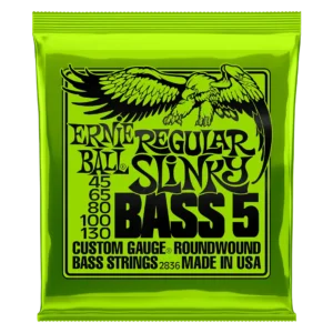 Cuerdas Ernie Ball 5 cuerdas para bajo eléctrico modelo 2836