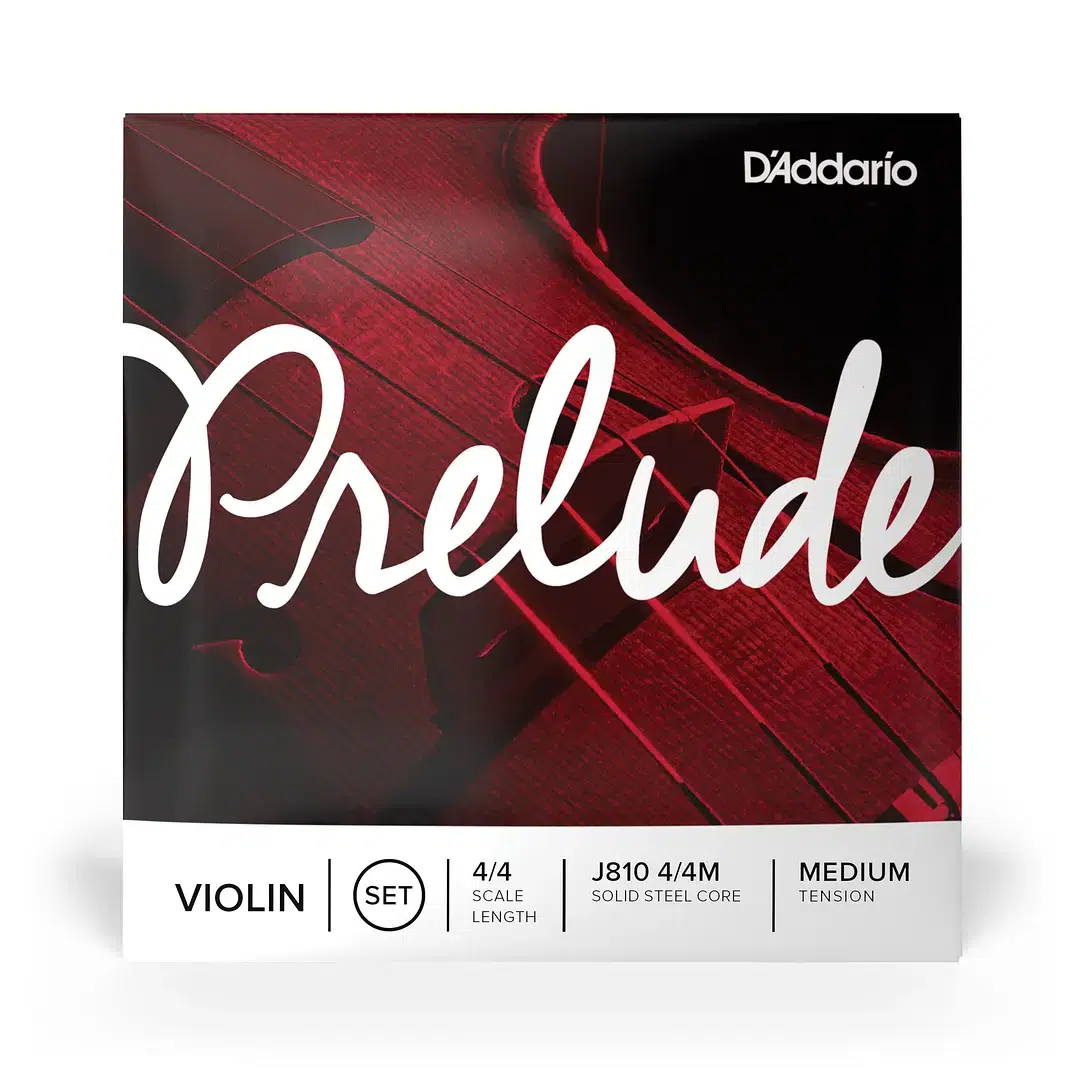 Cuerdas violín 4/4 D’Addario Prelude J810 núcleo acero sólido