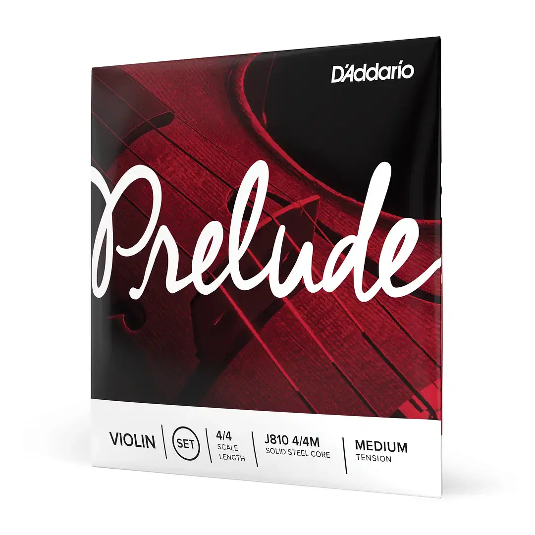 Cuerdas violín 4/4 D’Addario Prelude J810 núcleo acero sólido