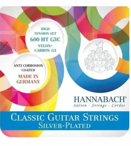 Cuerdas Hannabach 600HT G3 Alta Tensión para Guitarra Clásica