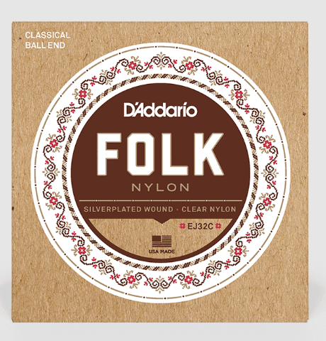 Cuerdas D’Addario nylon folk con terminación bola