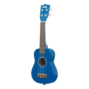 Ukelele Kala Blue Ink soprano de madera con acabado satinado azul