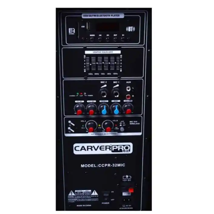 Caja Activa CCPR-32 CarverPro de 15 pulgadas con Bluetooth