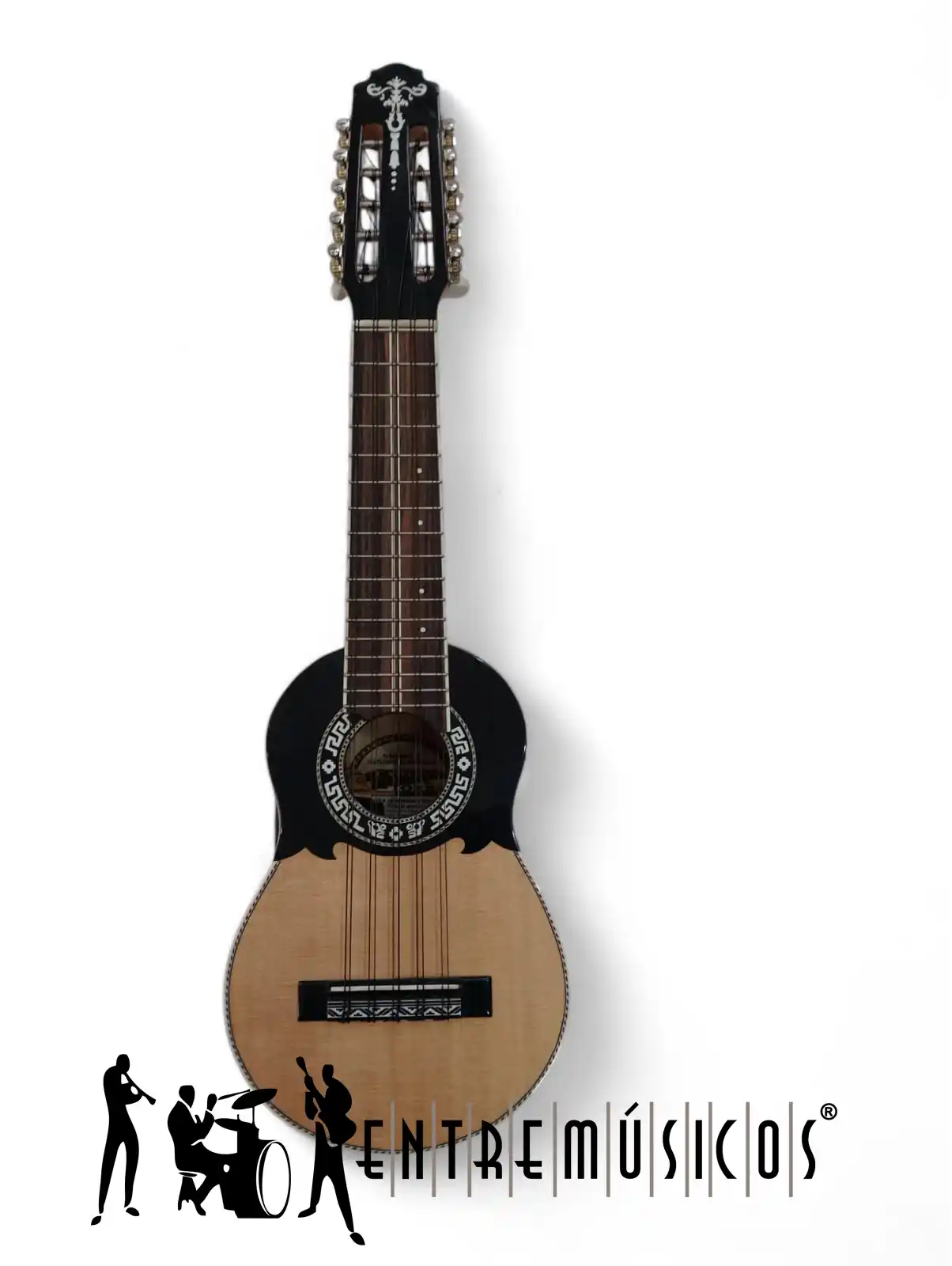 Charango electroacústico Pedro Quispe con funda, ideal para música andina y amplificaciones