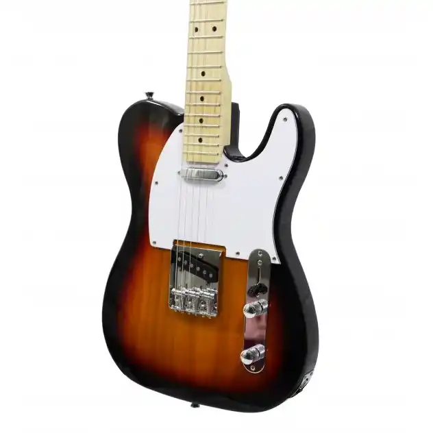 Guitarra eléctrica Wotan Forseti-V tipo Telecaster con acabado vintage sunburst