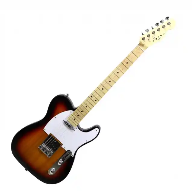 Guitarra eléctrica Wotan Forseti-V tipo Telecaster con acabado vintage sunburst