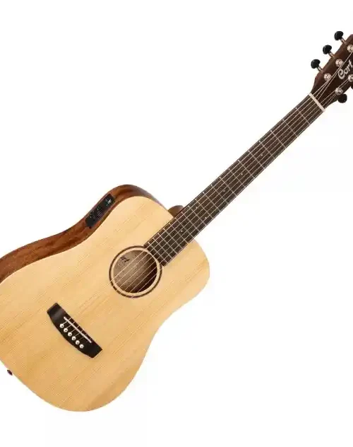 Guitarra electroacústica CORT Earth Mini E Adirondack, mini dreadnought 3/4 con tapa de pícea de Adirondack