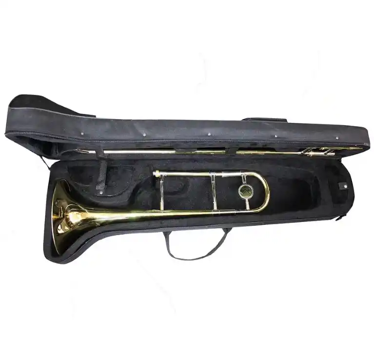 Trombón Tenor Allegro Dorado, instrumento de viento profesional | Tienda de instrumentos musicales.