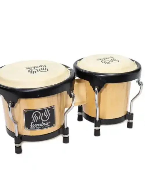 Bongo Infantil Tumbao 4+5 pulgadas en color natural con bolso simple, disponible en EntreMúsicos, Santiago