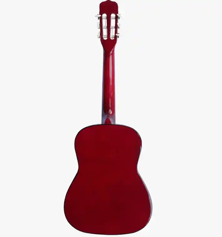 Guitarra Clásica Bilbao BIL-12-RB de 34 pulgadas en color rojo, ideal para niños de 6 a 8 años, disponible en EntreMúsicos, Santiago.