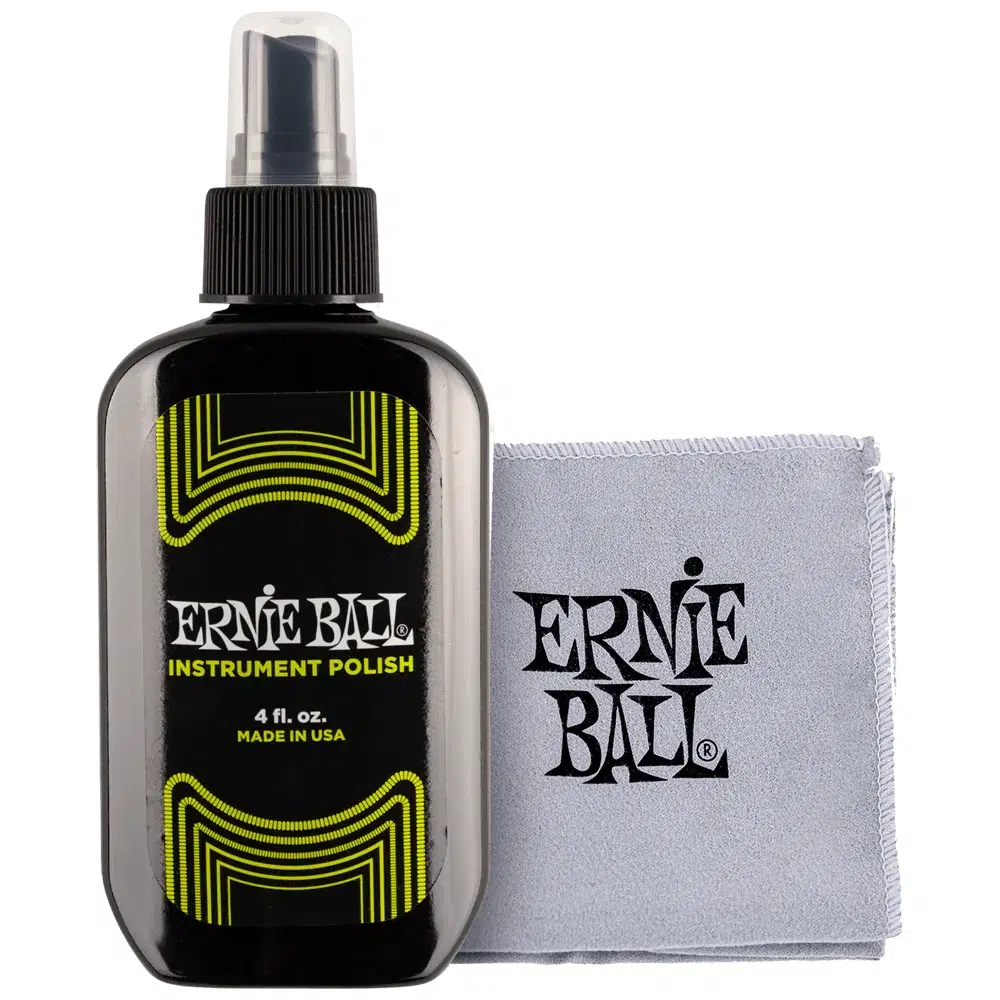 Polish Ernie Ball para instrumentos de madera con paño microfibra, pulidor