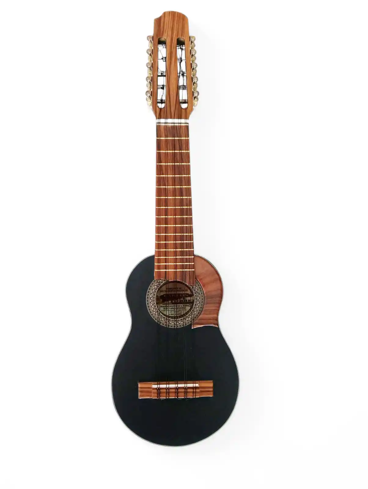 Charango artesanal Carlos Quispe Torres con diseño opaco elegante