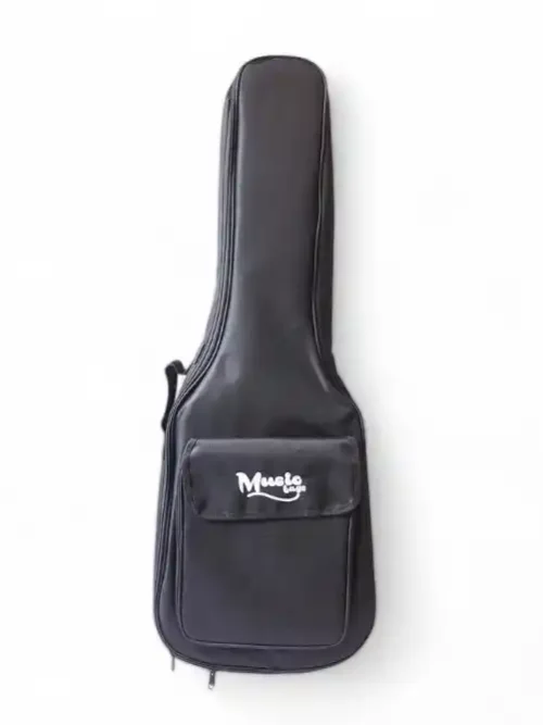 Funda para bajo eléctrico negra, modelo Music Bag MUB-122B, con correas mochila y bolsillo