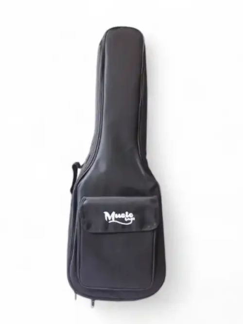 Funda para guitarra electroacústica Music Bag MUB-122A con acolchado de 15 mm, correas mochila y bolsillo para accesorios.