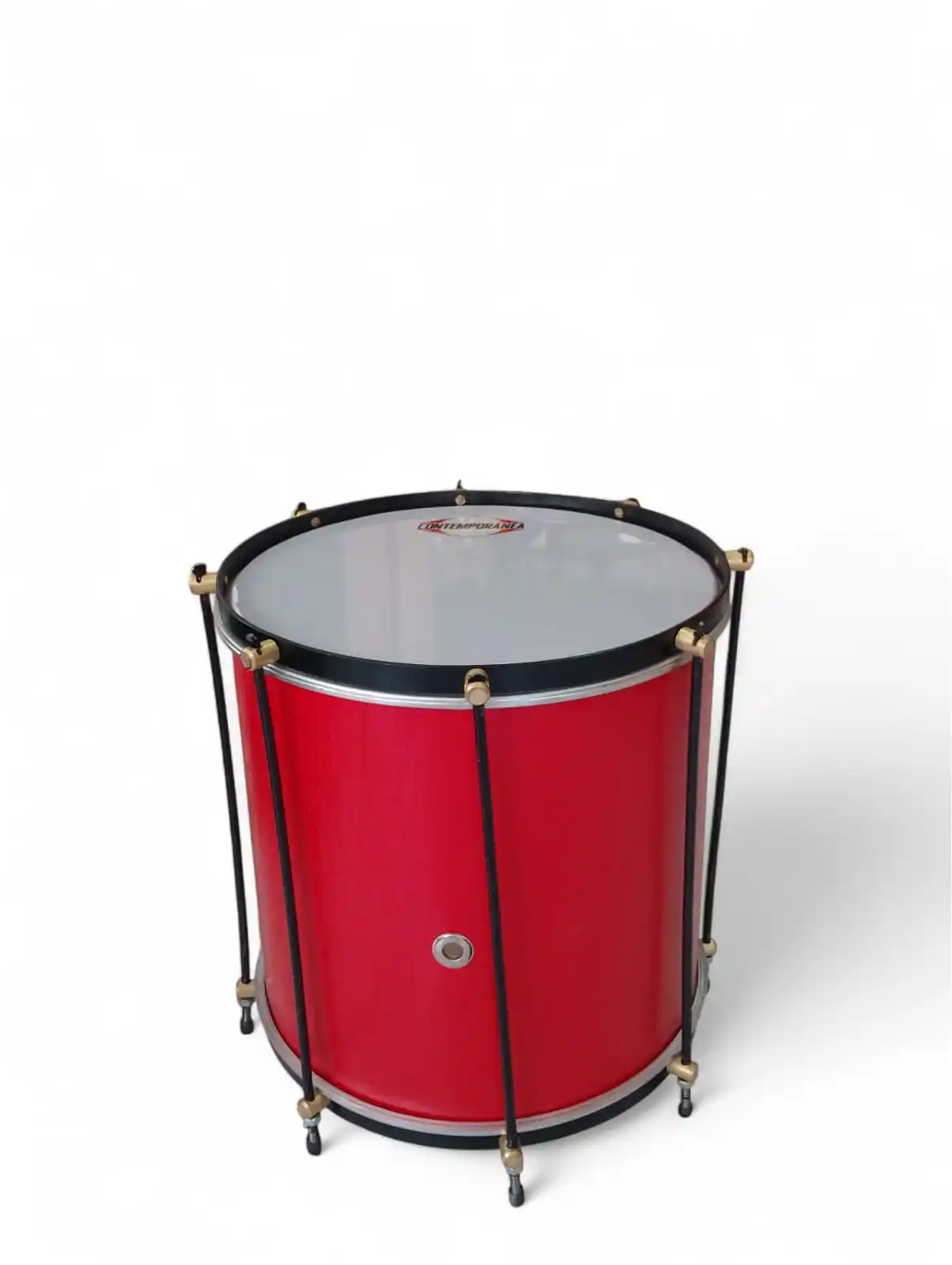 Repique de madera rojo para carnavales y batucadas