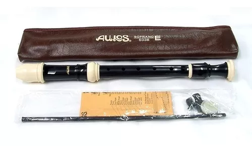 Flauta Dulce Soprano Aulos 503B con digitación barroca y diseño en 3 piezas