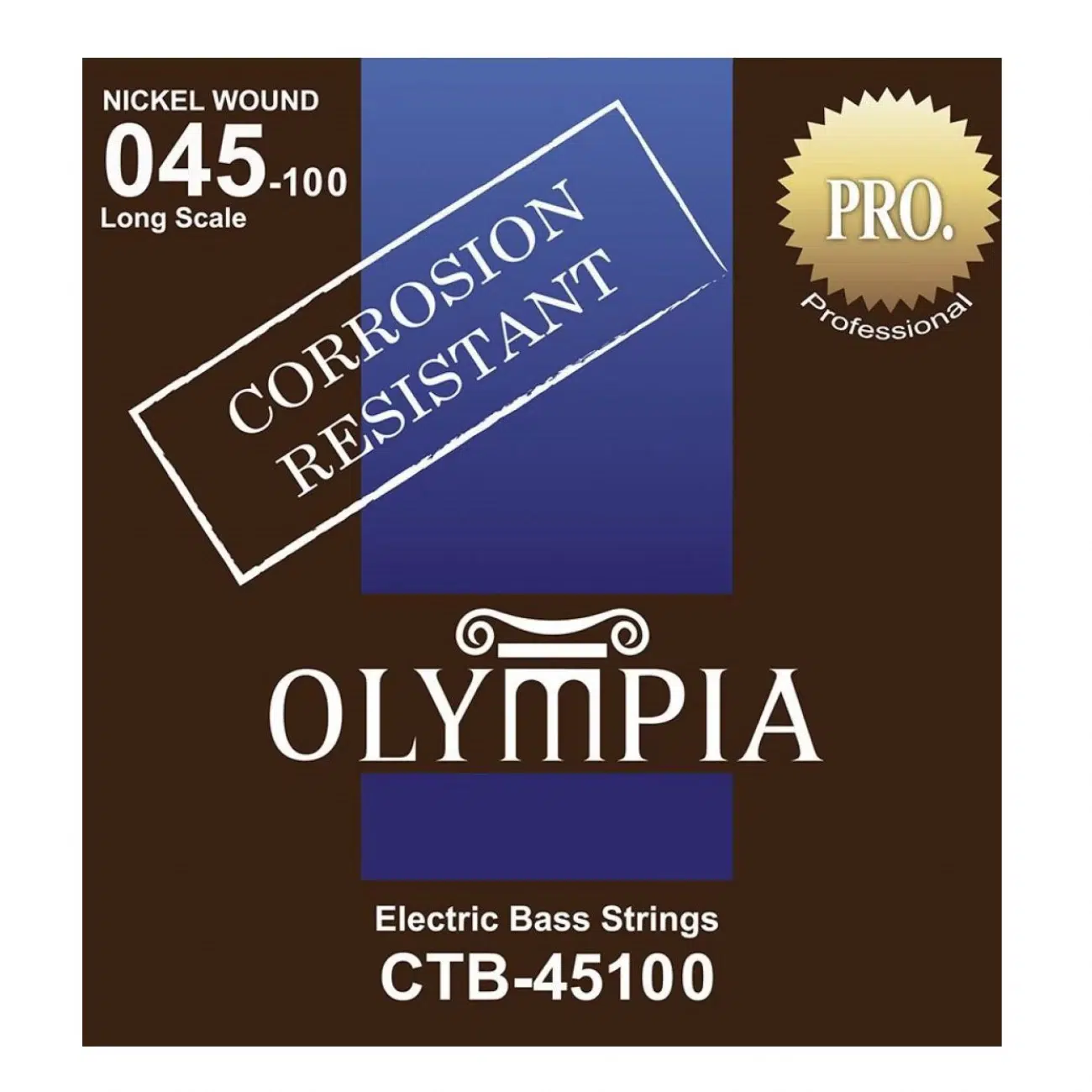 Cuerdas para bajo eléctrico Olympia CTB45100 calibres 45-100