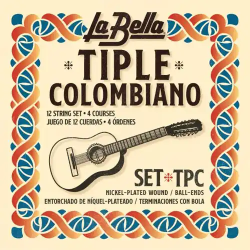 Cuerdas 12 cuerdas tiple colombiano La Bella TPC