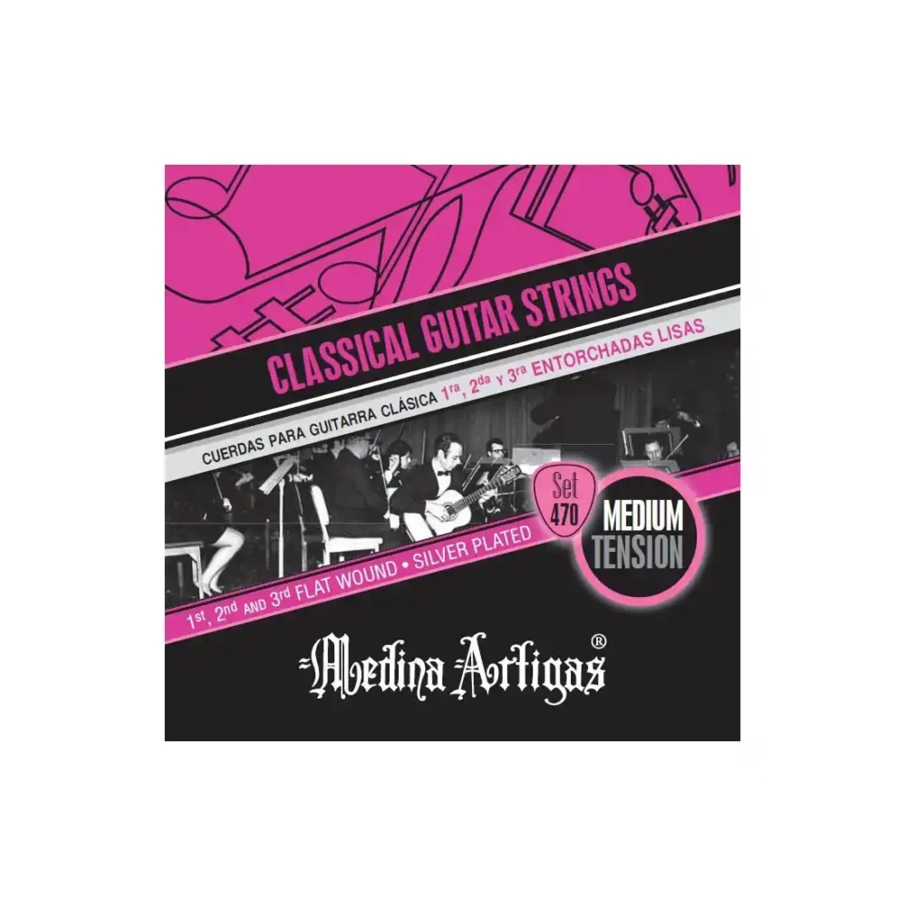 Cuerdas guitarra clásica Medina Artigas 470 tensión media
