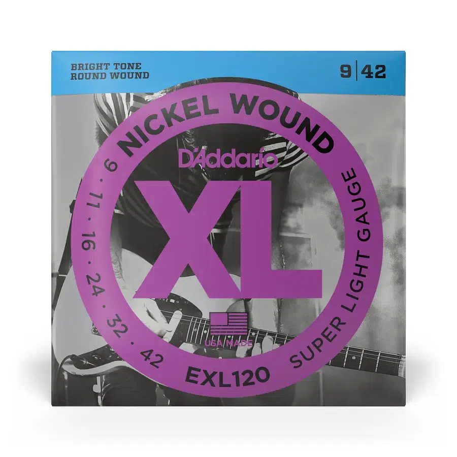 Encordado D’Addario EXL120 para guitarra eléctrica calibre 9-42