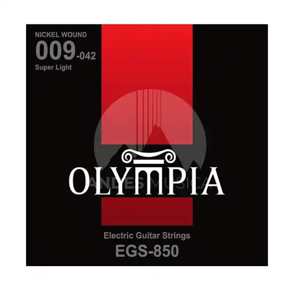 Cuerdas guitarra eléctrica Olympia Super Light 9-42