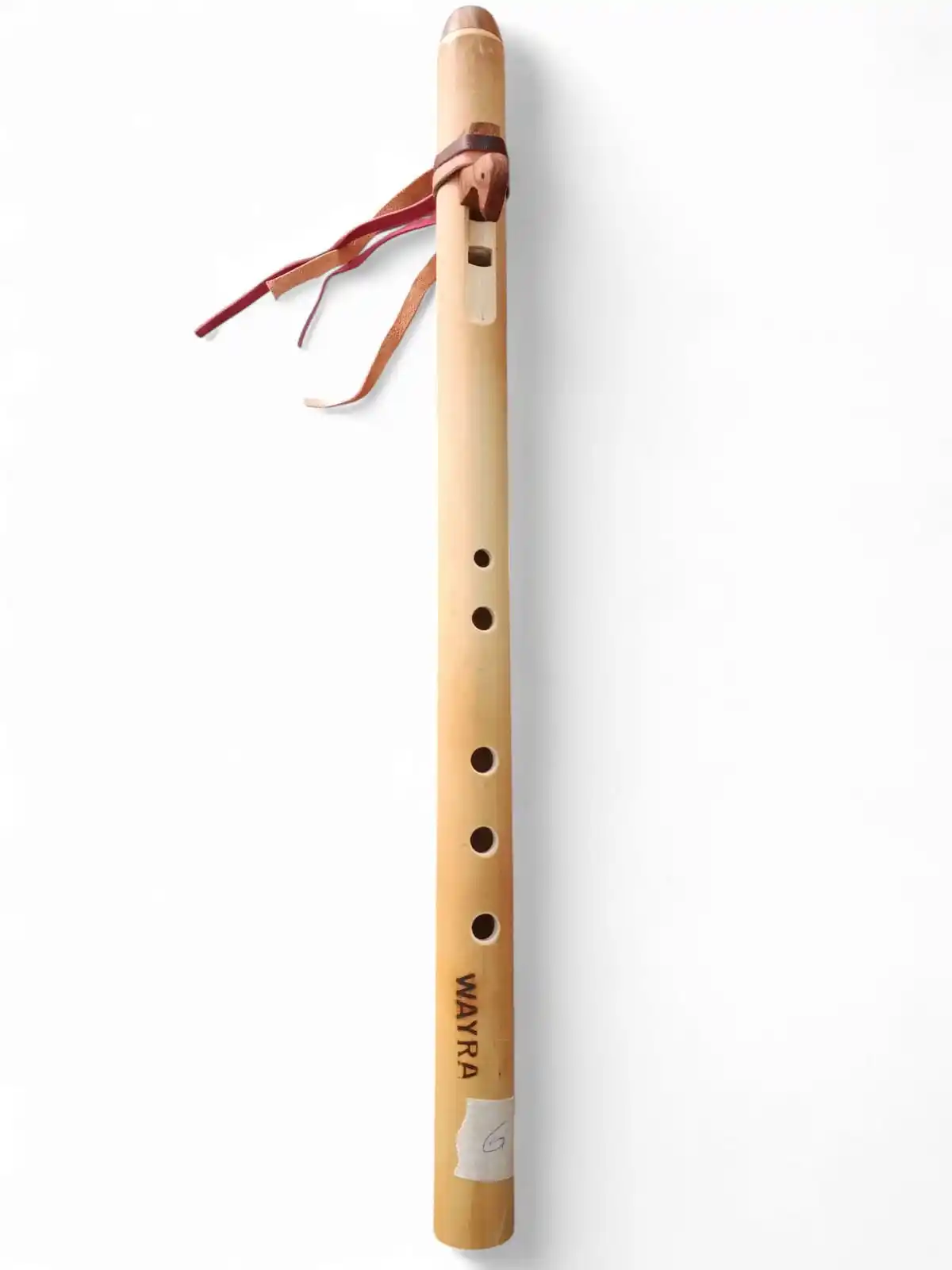 Flauta andina Cherokee hecha de caña natural con sonido cálido