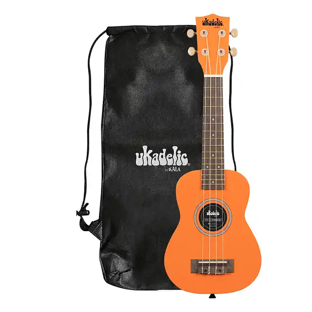 Ukelele Kala modelo Marmalade soprano, color vibrante y diseño Ukadelic