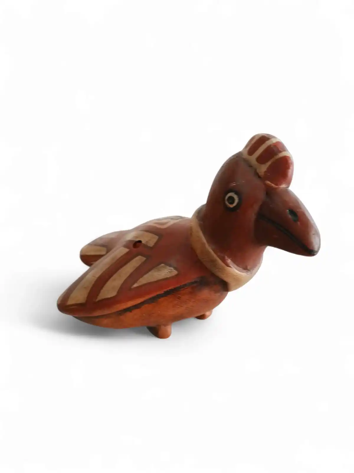 Ocarina de Greda Blanca - Modelo Cóndor - Imagen 3
