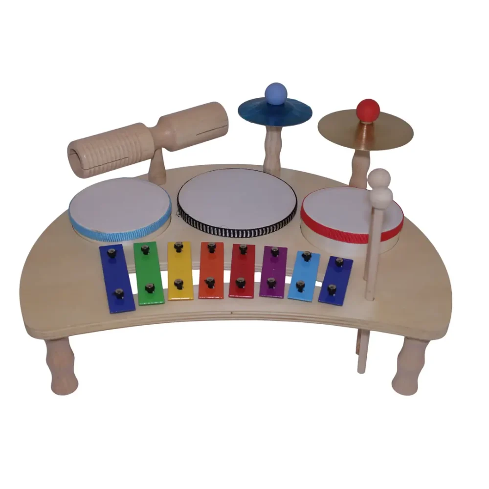 Mesa de percusión infantil Allegro 7 piezas educativas