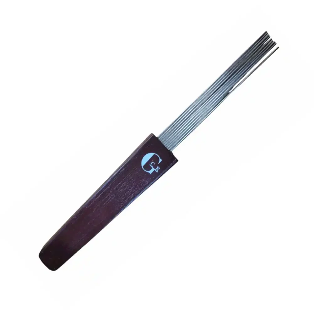 Peineta para güiro de madera, modelo P MADERA, 19 cm