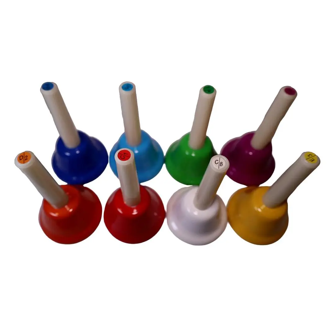 Campanas musicales infantiles Allegro con 8 notas y colores