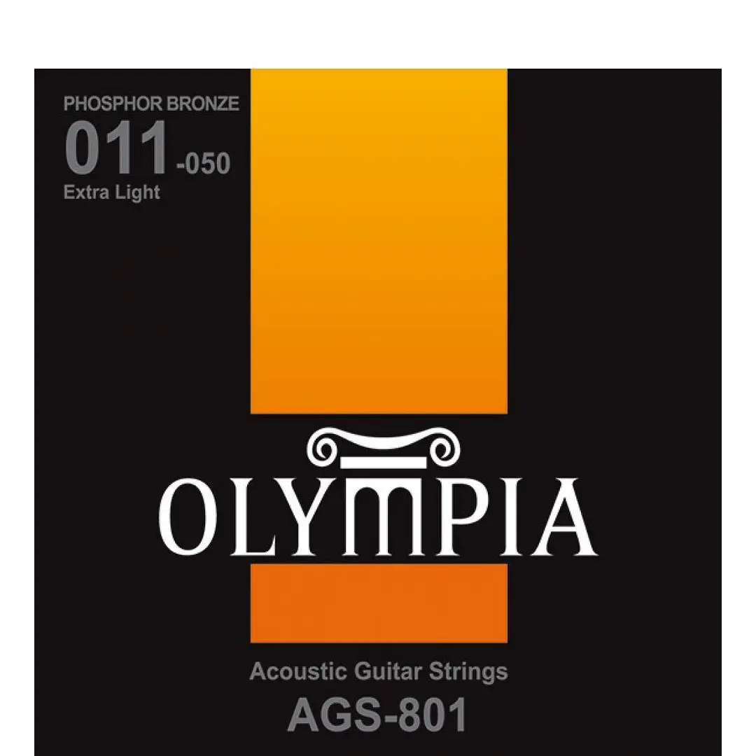 Juego de cuerdas Olympia AGS‑801 bronce fosforado 11‑50