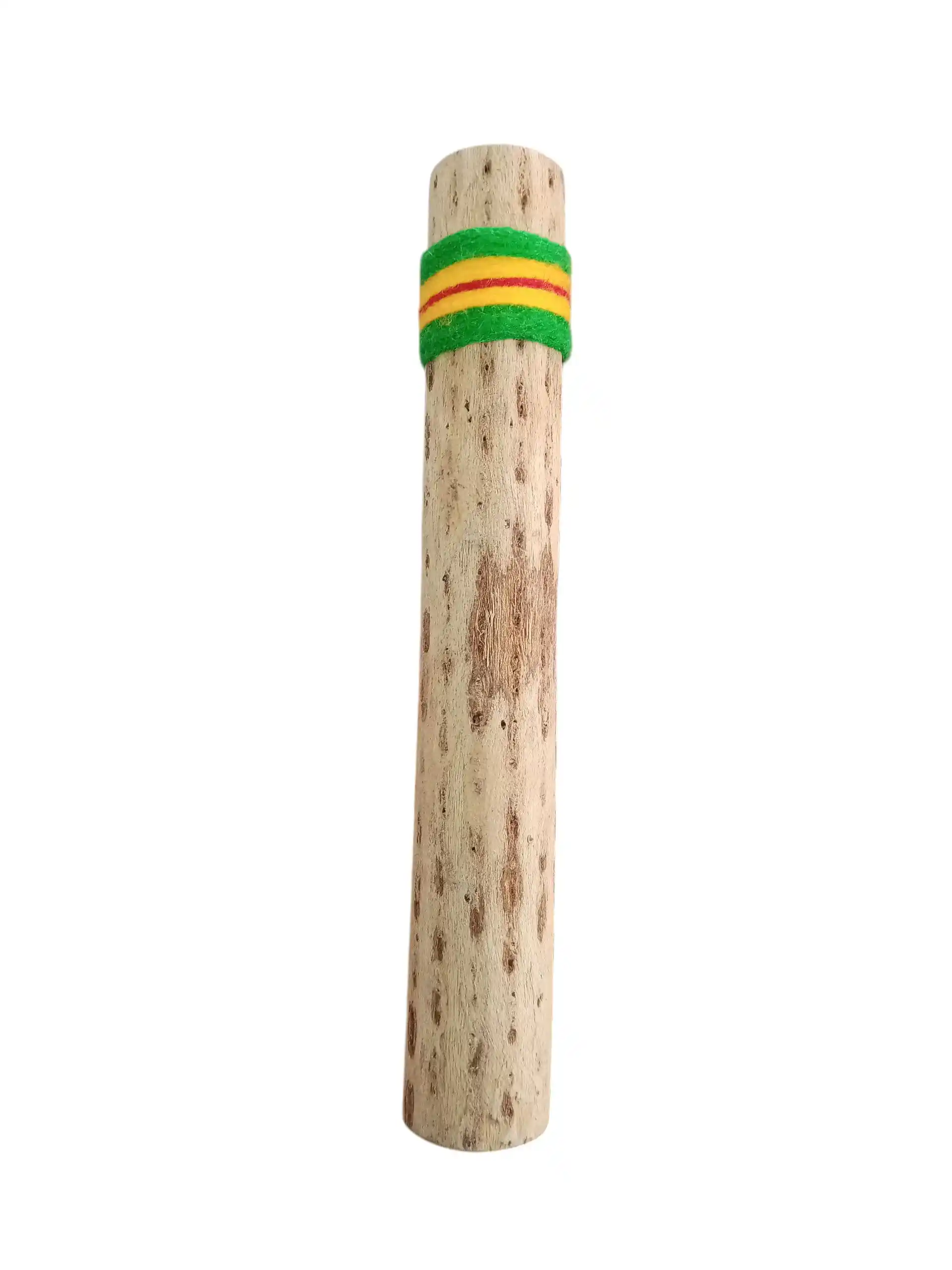 Palo de agua 35 cm en madera de cactus con cinta andina