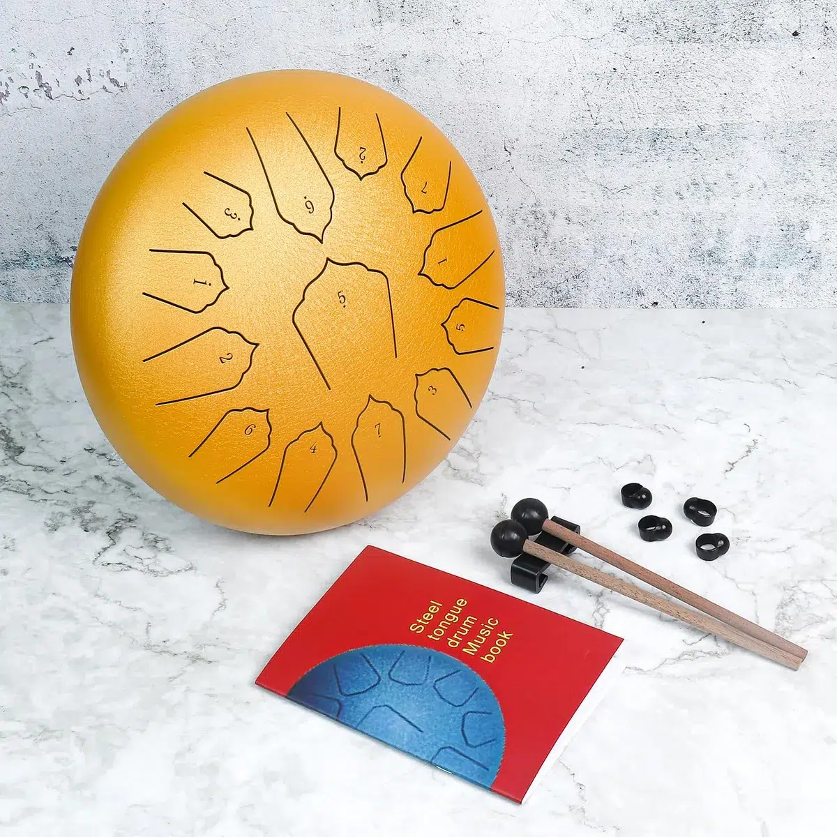 Tongue Drum acero al carbono 13 notas con funda
