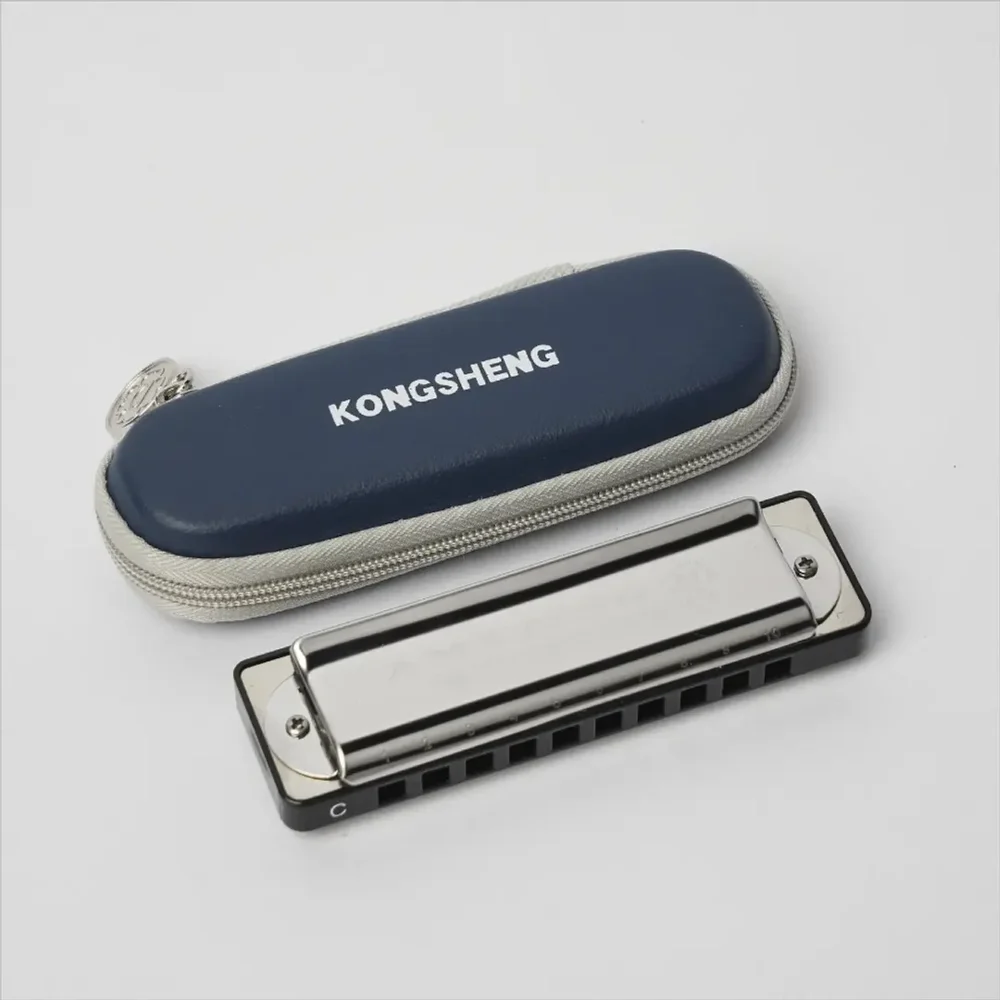 Armónica diatónica Kongsheng AM-20D de 10 tonos con estuche EVA incluido