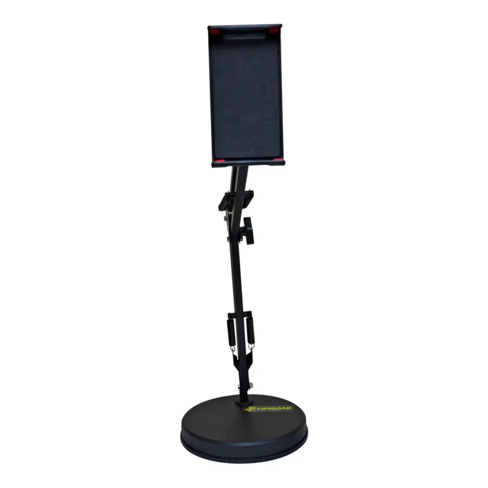 Soporte de sobremesa con brazo articulado metálico para tablet o celular