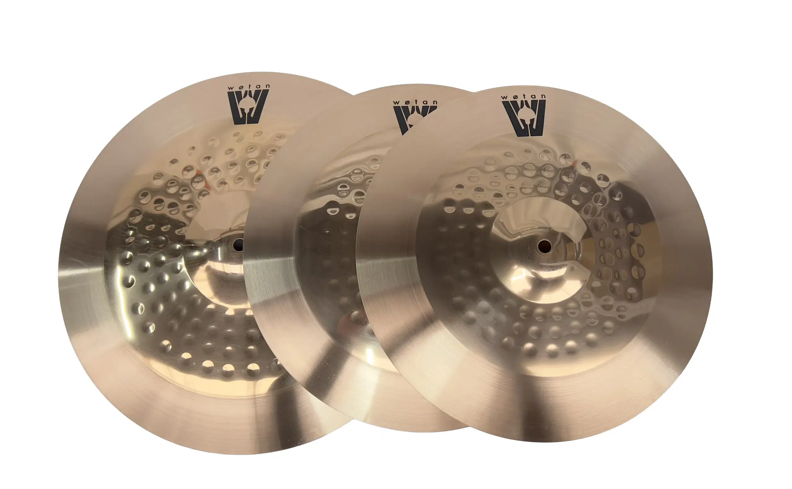 Set de platos Wotan HiHat Crash Ride de estudio con bolso, sonido definido